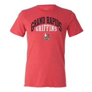 108 Stitches Grand Rapids Griffins Athletic Adult Short Sleeve T-Shirt