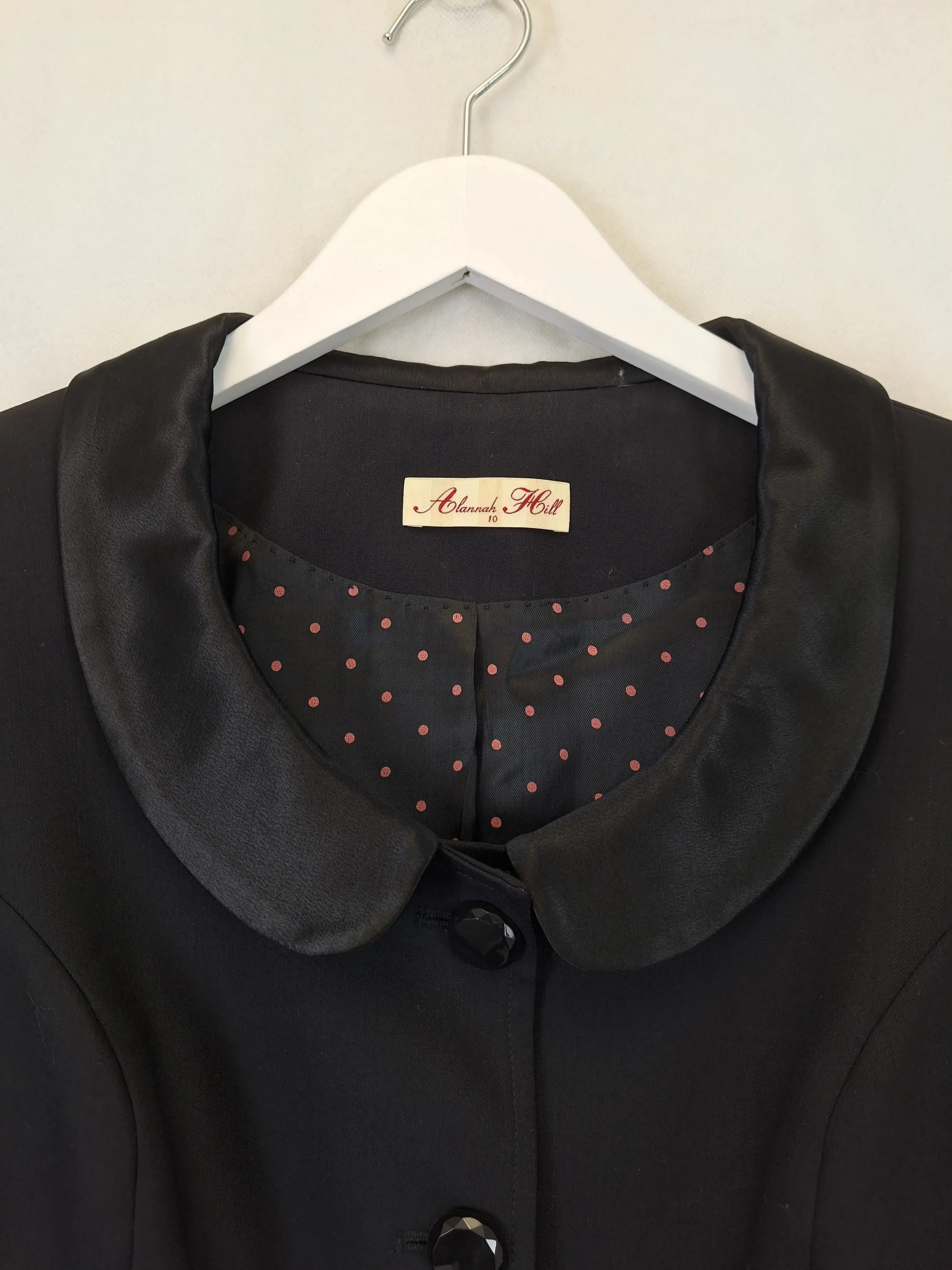 Alannah Hill Classic Cropped Bow Evening Jacket Size 10
