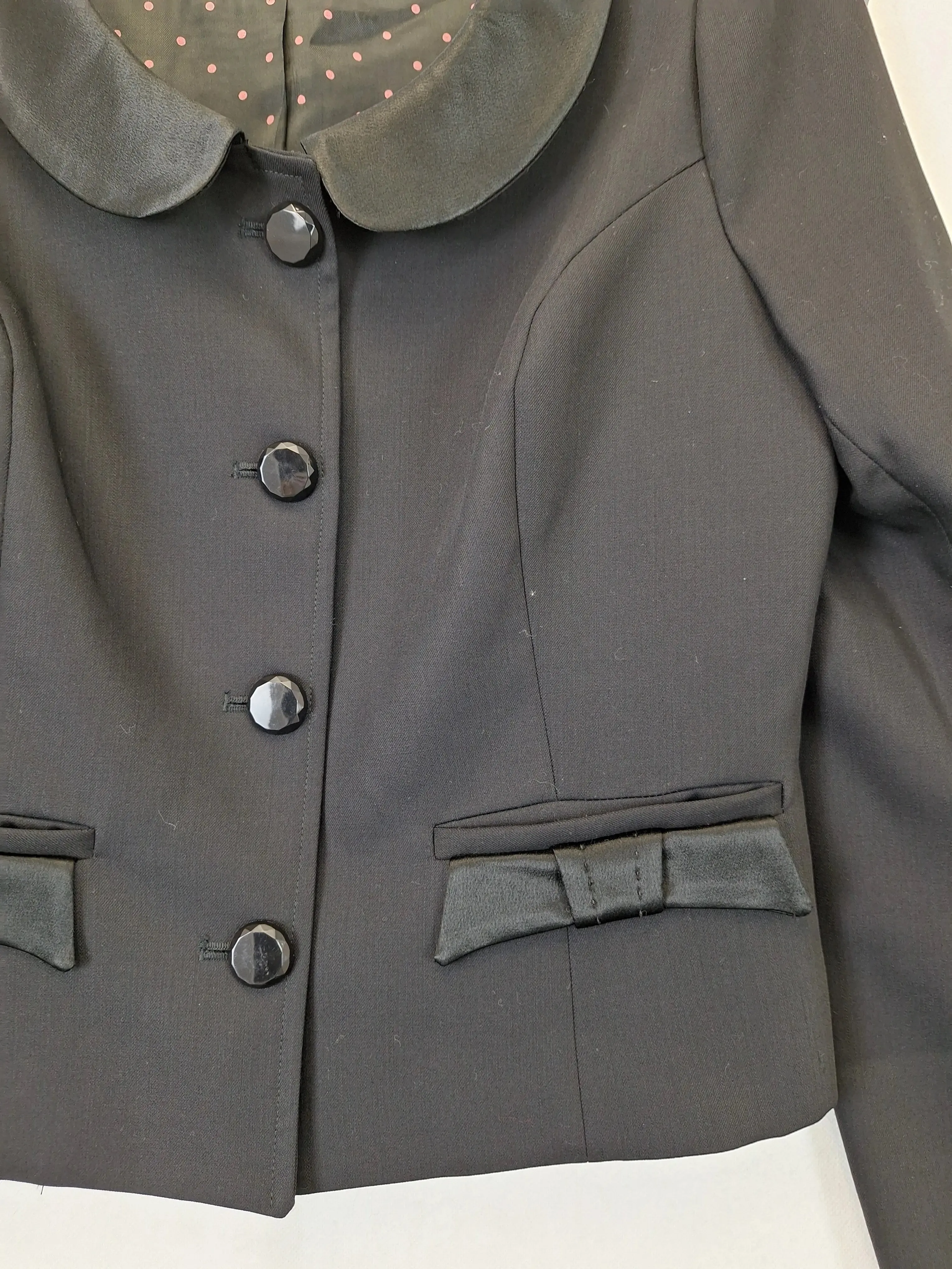 Alannah Hill Classic Cropped Bow Evening Jacket Size 10