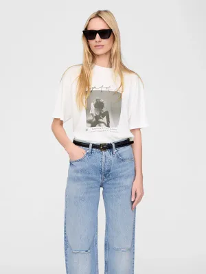 Anine Bing Ashton Tee Spirit Ivory
