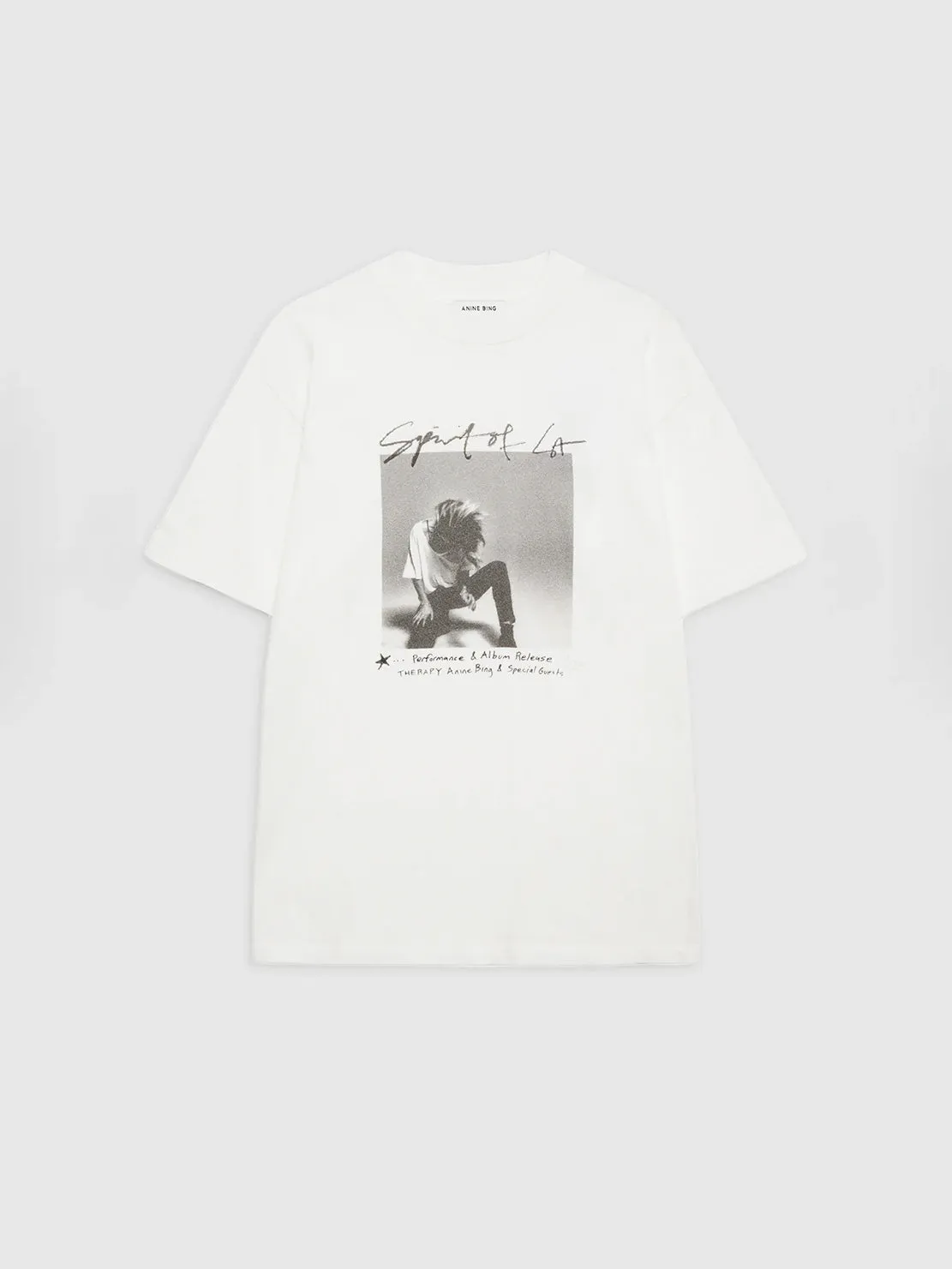 Anine Bing Ashton Tee Spirit Ivory