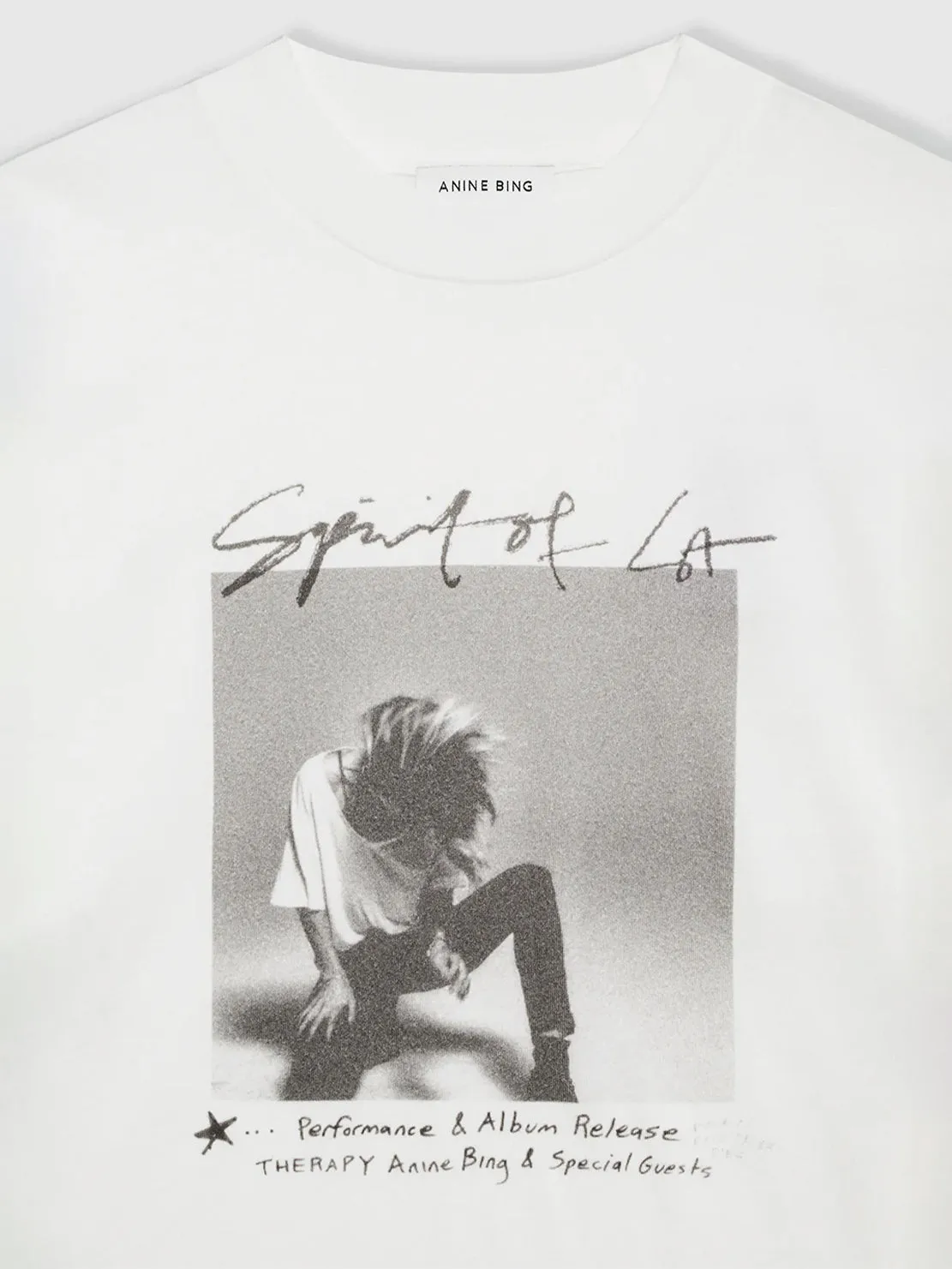 Anine Bing Ashton Tee Spirit Ivory