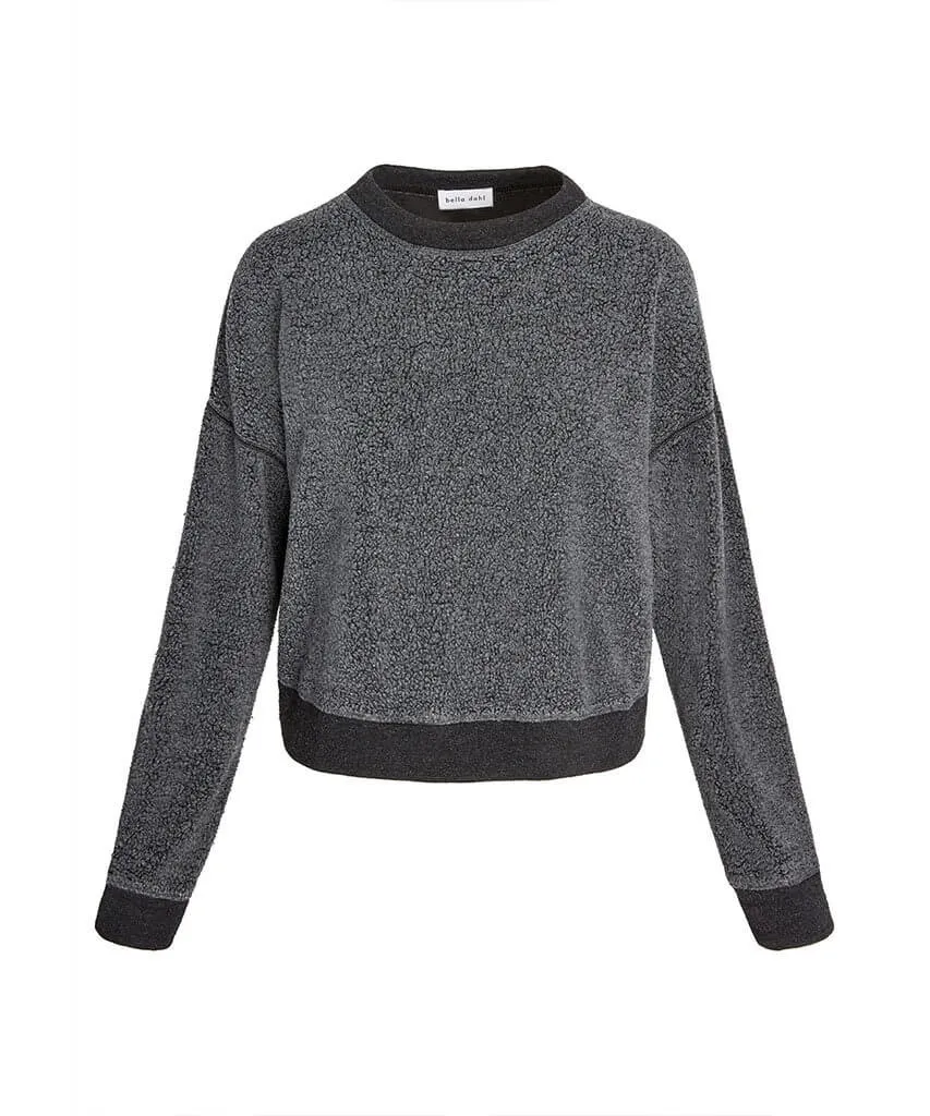 Crew Neck Pullover Vintage Black