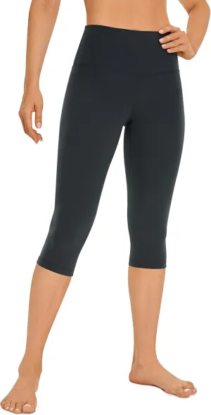 CRZ YOGA Womens Butterluxe High Waisted Capris Workout Leggings 17 Inches - Lounge Buttery Soft Yoga Pants