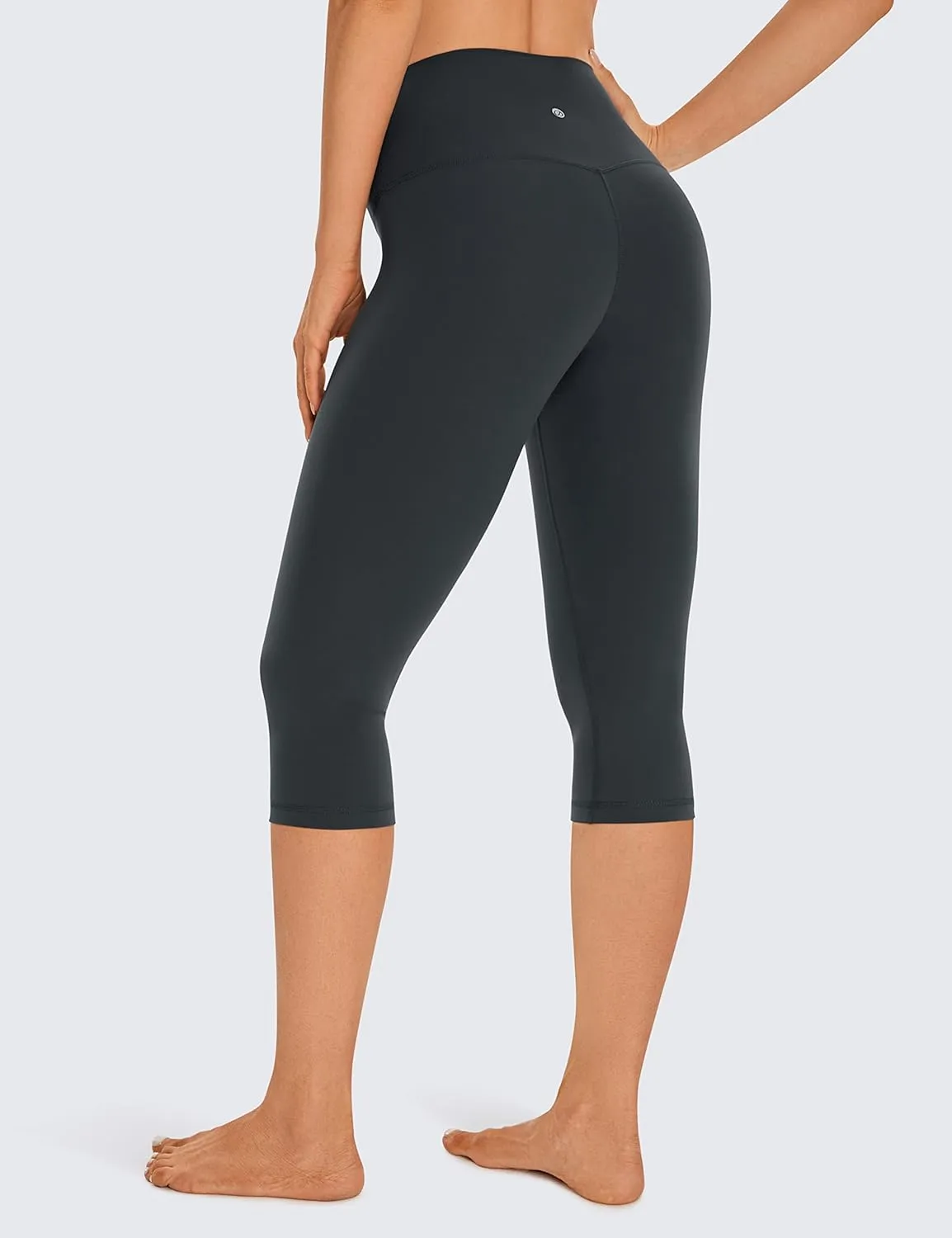 CRZ YOGA Womens Butterluxe High Waisted Capris Workout Leggings 17 Inches - Lounge Buttery Soft Yoga Pants