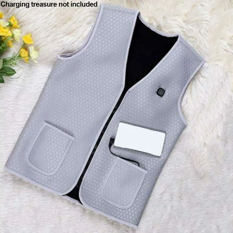 Electric Heated Vest Jackets Warm Up Heating Warmer for Winter Outdoor Skiing TC21