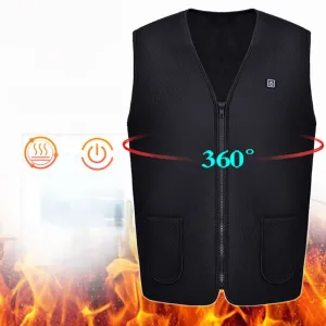 Electric Heated Vest Jackets Warm Up Heating Warmer for Winter Outdoor Skiing TC21