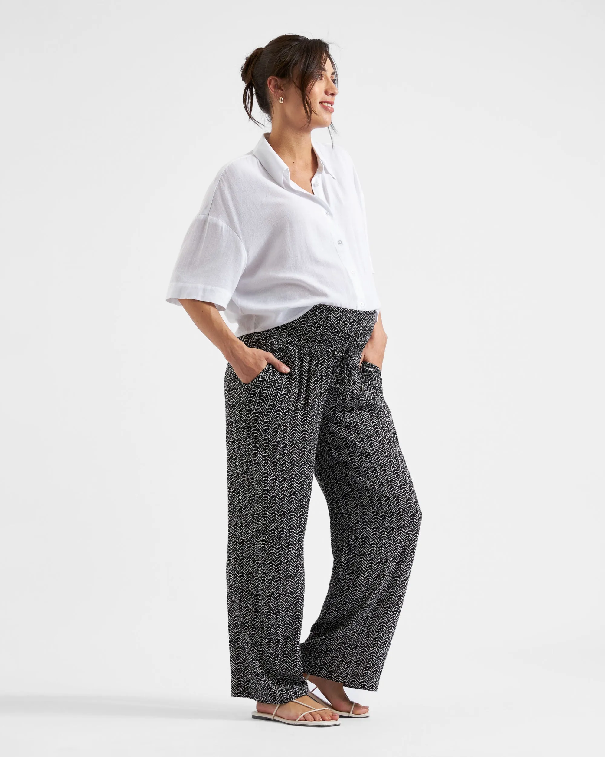 Farrah Crop Button Up