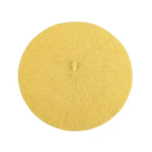 FLOOF Wool Beret in Butter