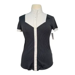 For Horses 'Gloria' Technical Show Shirt in Black Dots - Women's XL