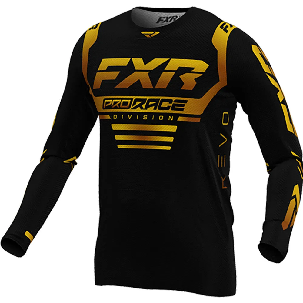 FXR Yth Revo MX Offroad Jersey 24 Black/Gold