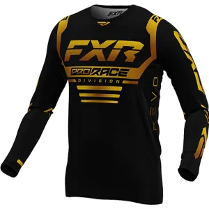 FXR Yth Revo MX Offroad Jersey 24 Black/Gold