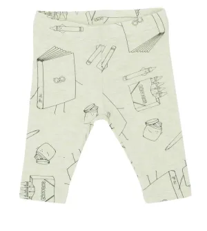 Greige Bamboo Leggings - Almond Books and Crayons