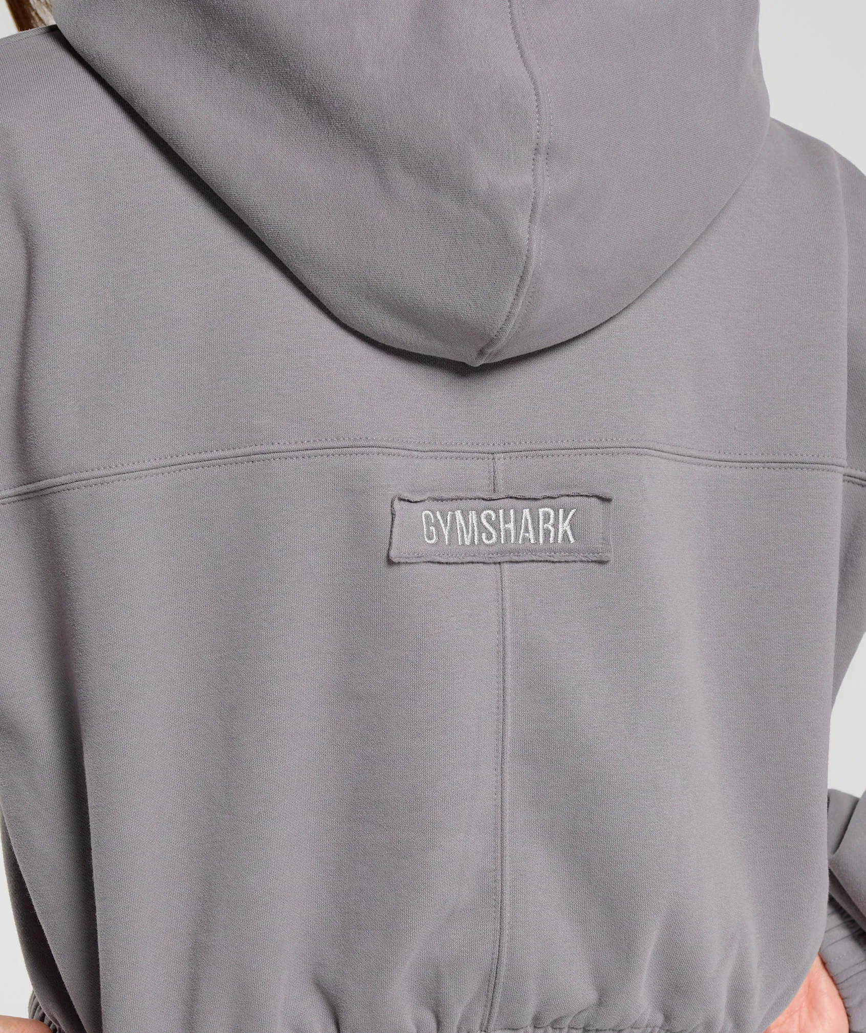 Gymshark Fleece Zip Hoodie - Medium Grey