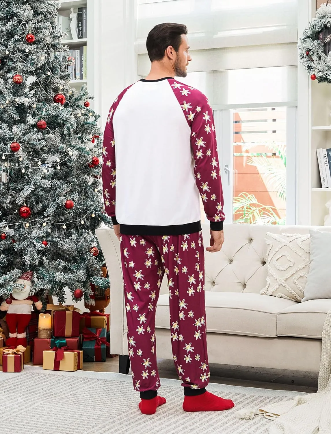 Harry Potter Family Christmas Matching Pajamas Sets Xmas Pjs Top and Pant Set for Kids Couples