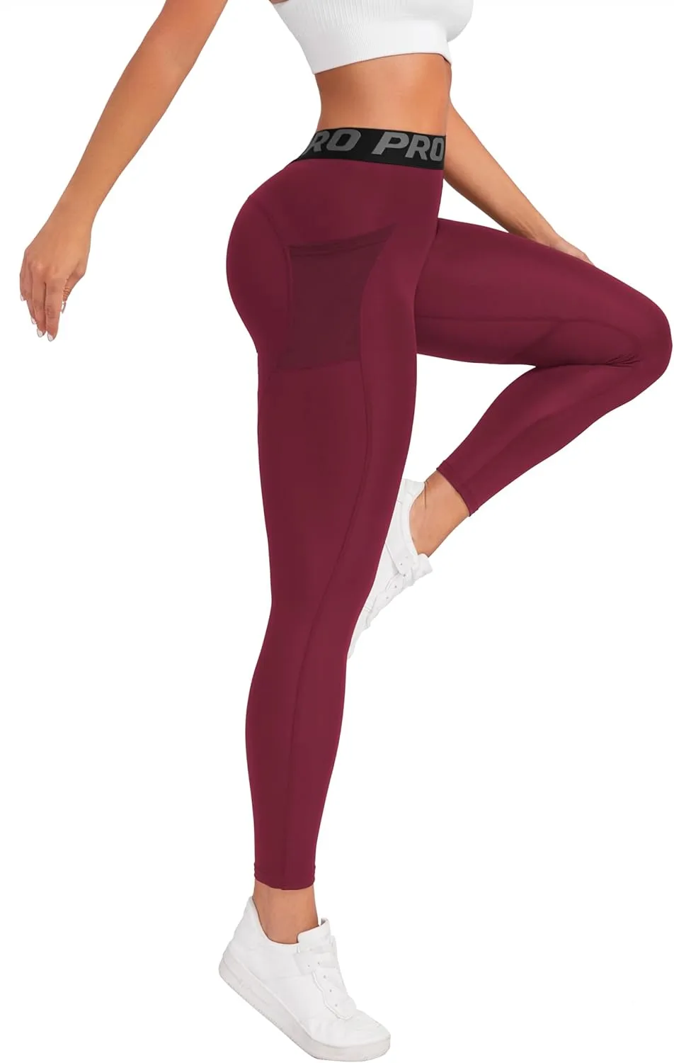 High Waisted Leggings for Women,Gym Sport Fitness Joggers Pants Tummy Control for Workout, Yoga, Running