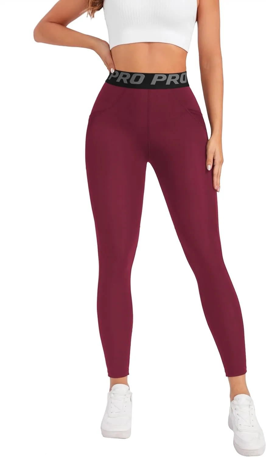 High Waisted Leggings for Women,Gym Sport Fitness Joggers Pants Tummy Control for Workout, Yoga, Running