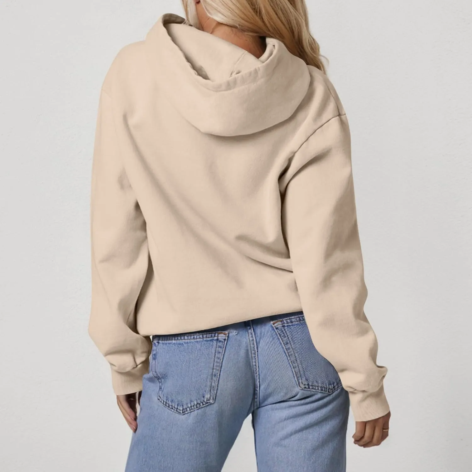 Hoodies for Women Fleece Oversized Hooded Sweatshirt with Pocket Casual Long Sleeve Workout Pullover Sweaters Tops
