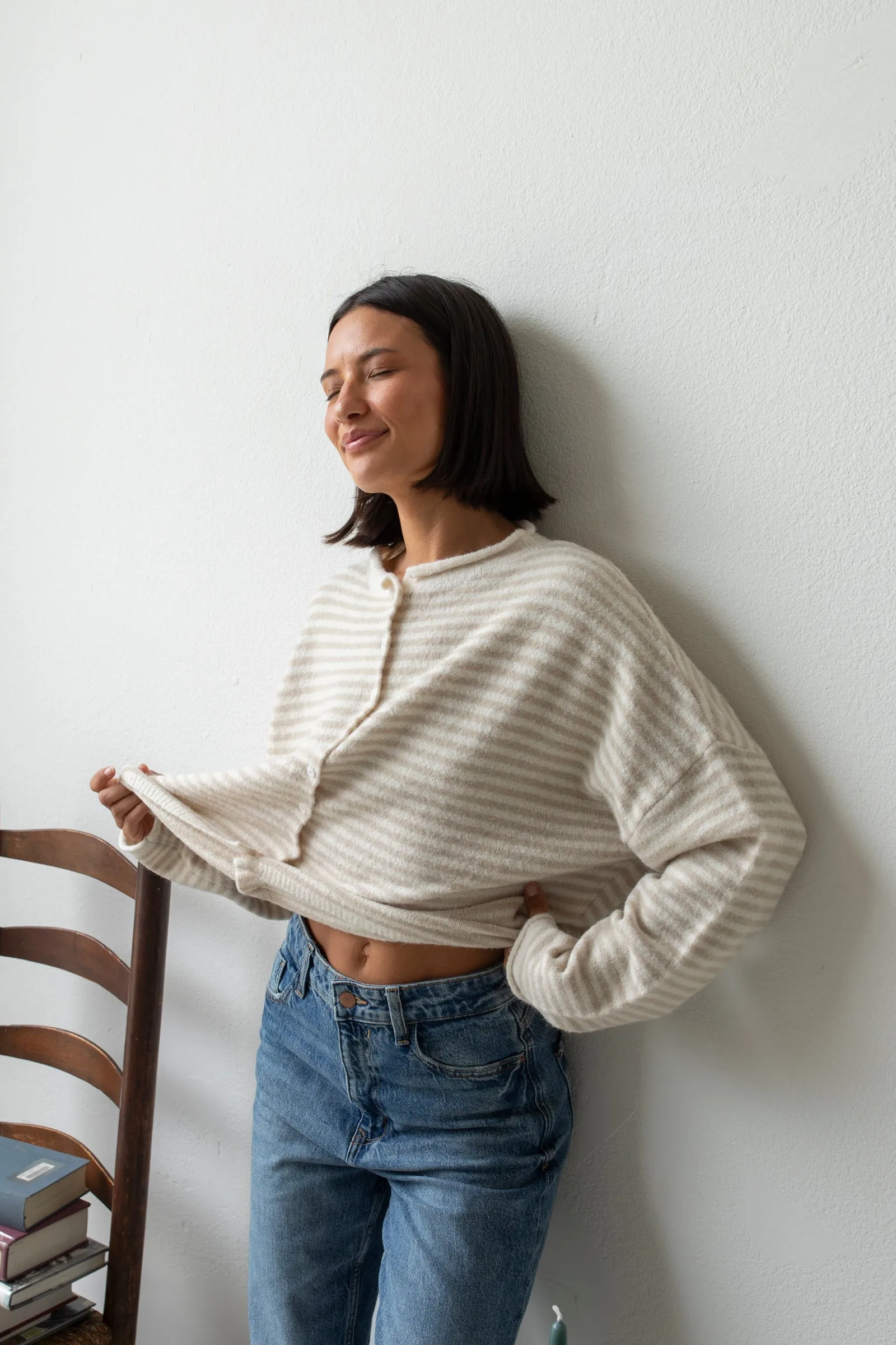 Leighton Striped Cardigan