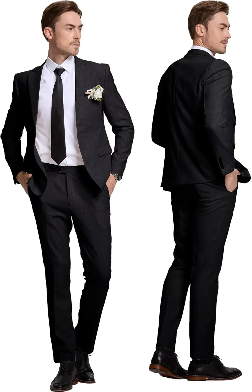Linen Retro Mens Suit 2 Pieces Slim Fit Light Weight Linen Suit Linen Summer Suits Tuxedo Jacket Blazer Pant for Men