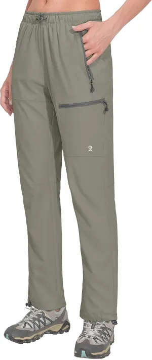 Little Donkey Andy Women's Lightweight Quick Dry Cargo Hiking Pants UPF 50  Stretch Travel Casual Trousers