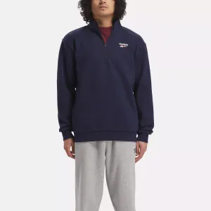 Men's Reebok Identity Left Chest Quarter-Zip Sweatshirt