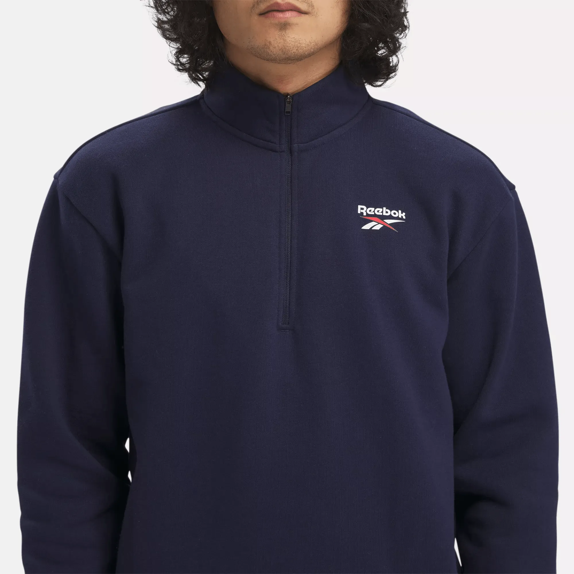 Men's Reebok Identity Left Chest Quarter-Zip Sweatshirt