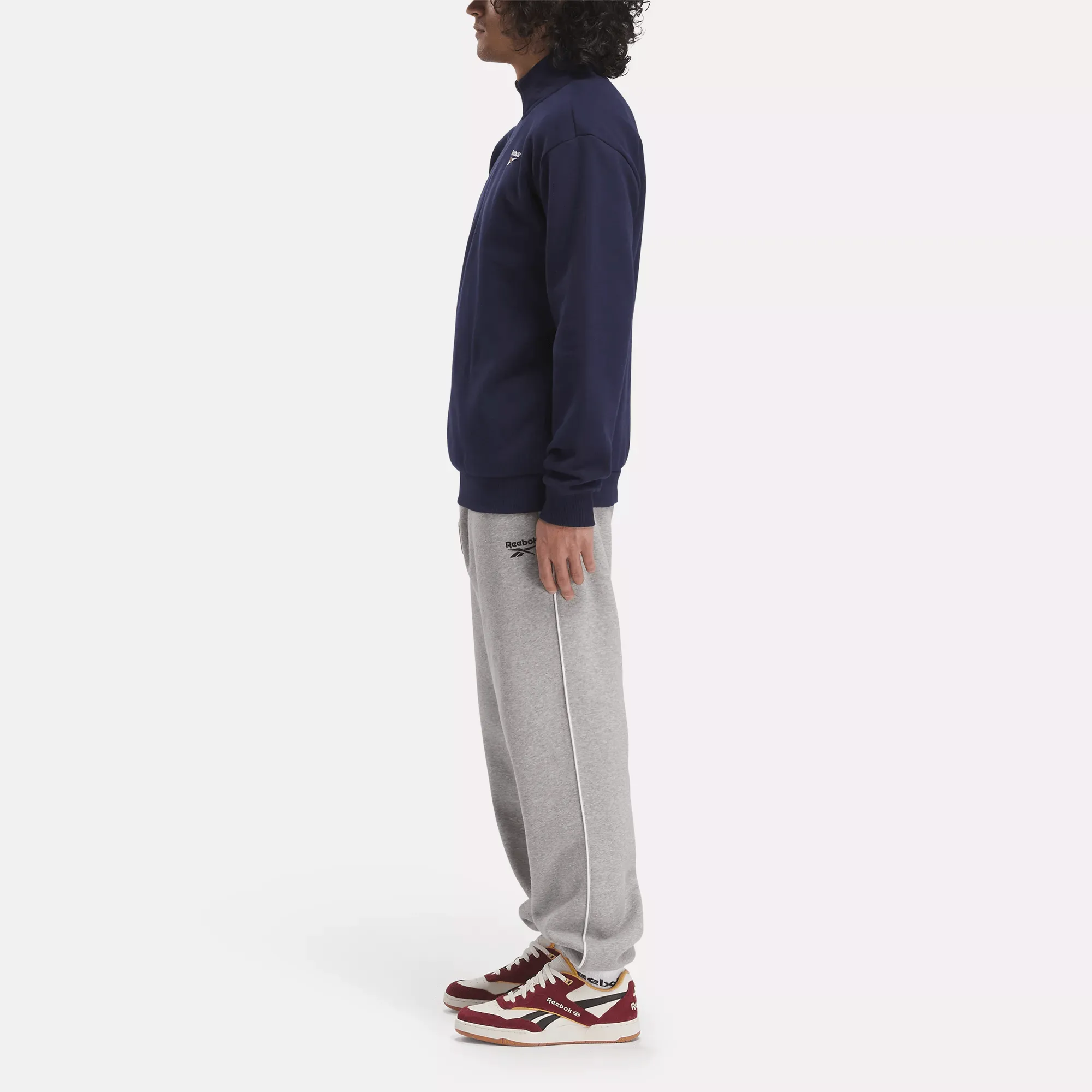 Men's Reebok Identity Left Chest Quarter-Zip Sweatshirt