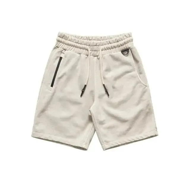 New Men's Slacks Sports Shorts Summer Autumn Cotton Pure Color Men Casual Running Training Fitness Male Shorts