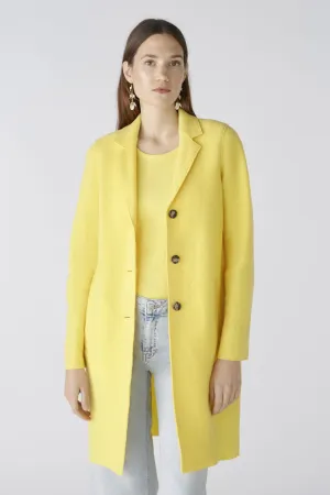 Oui Mayson Wool Coat Yellow