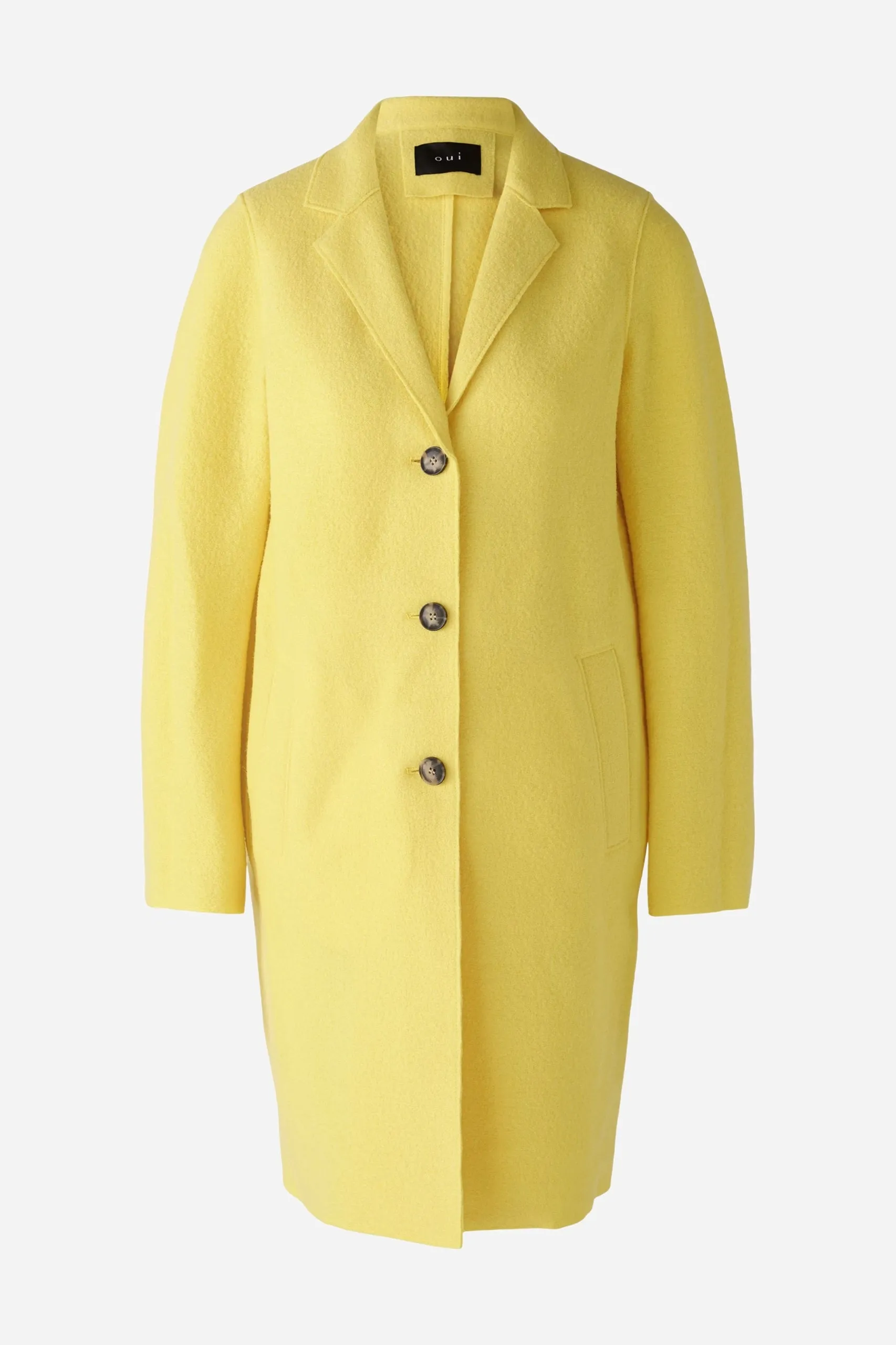 Oui Mayson Wool Coat Yellow