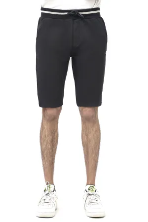 PIQUE REGULAR FIT BLACK SHORTS