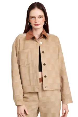 Plaid Contrasted Jacket