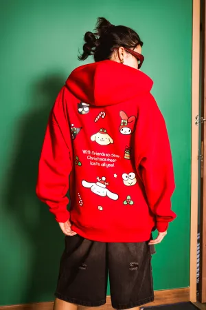 Red Hello Kitty & Friends Hoodie