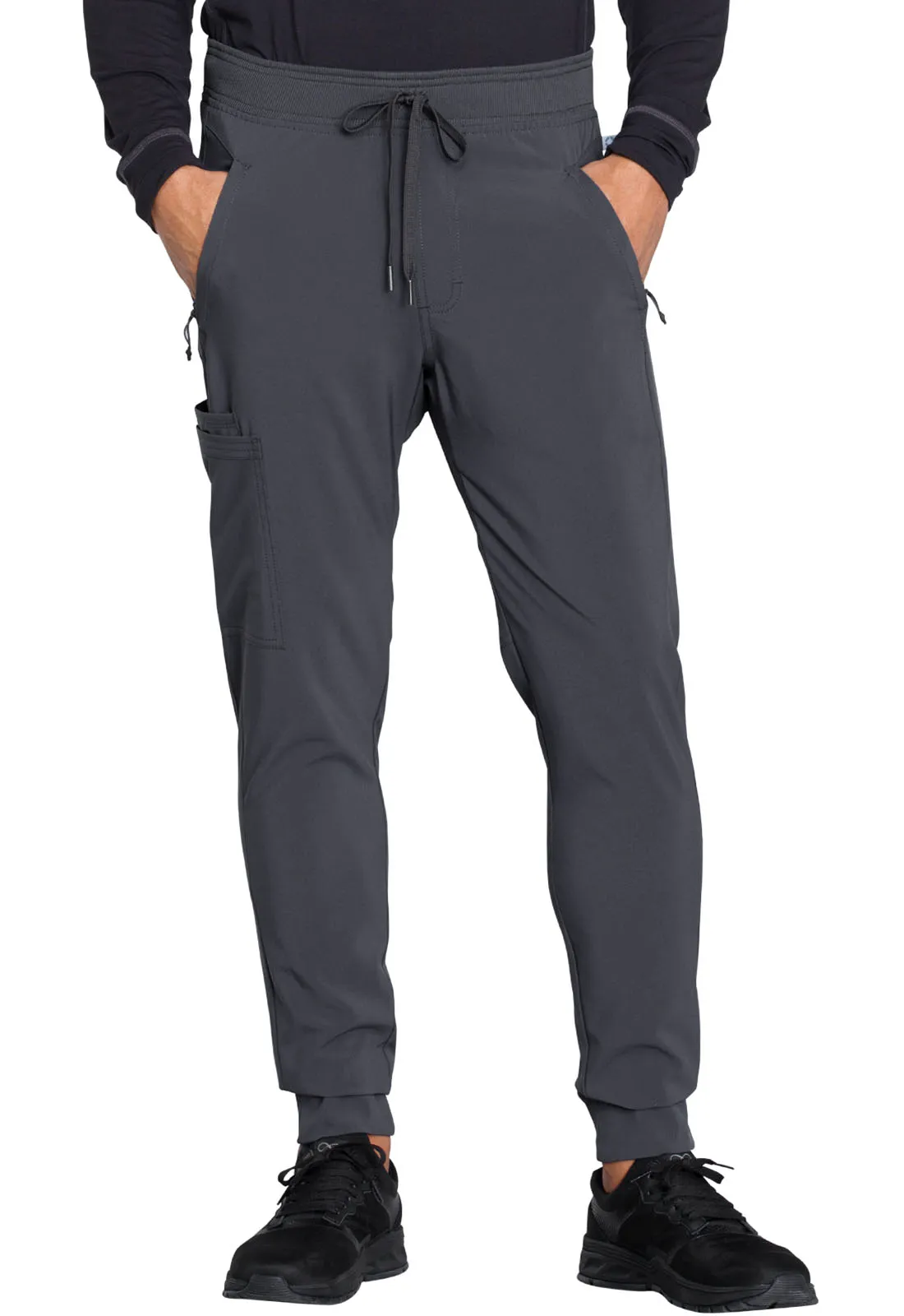Scrub Pants - Cherokee Infinity Men's Mid Rise Jogger - Pewter, CK004A