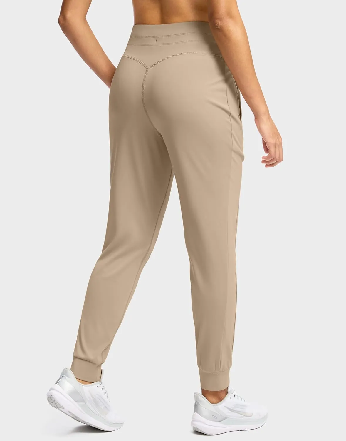 Soothfeel Womens Joggers with Zipper Pockets High Waisted Sweatpants Athletic Leggings Pants for Workout Running Yoga