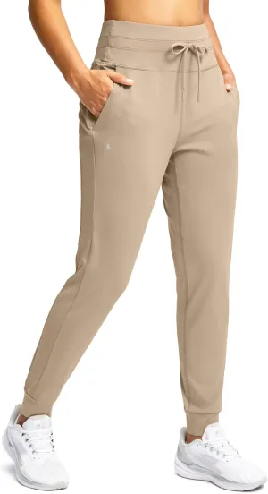 Soothfeel Womens Joggers with Zipper Pockets High Waisted Sweatpants Athletic Leggings Pants for Workout Running Yoga