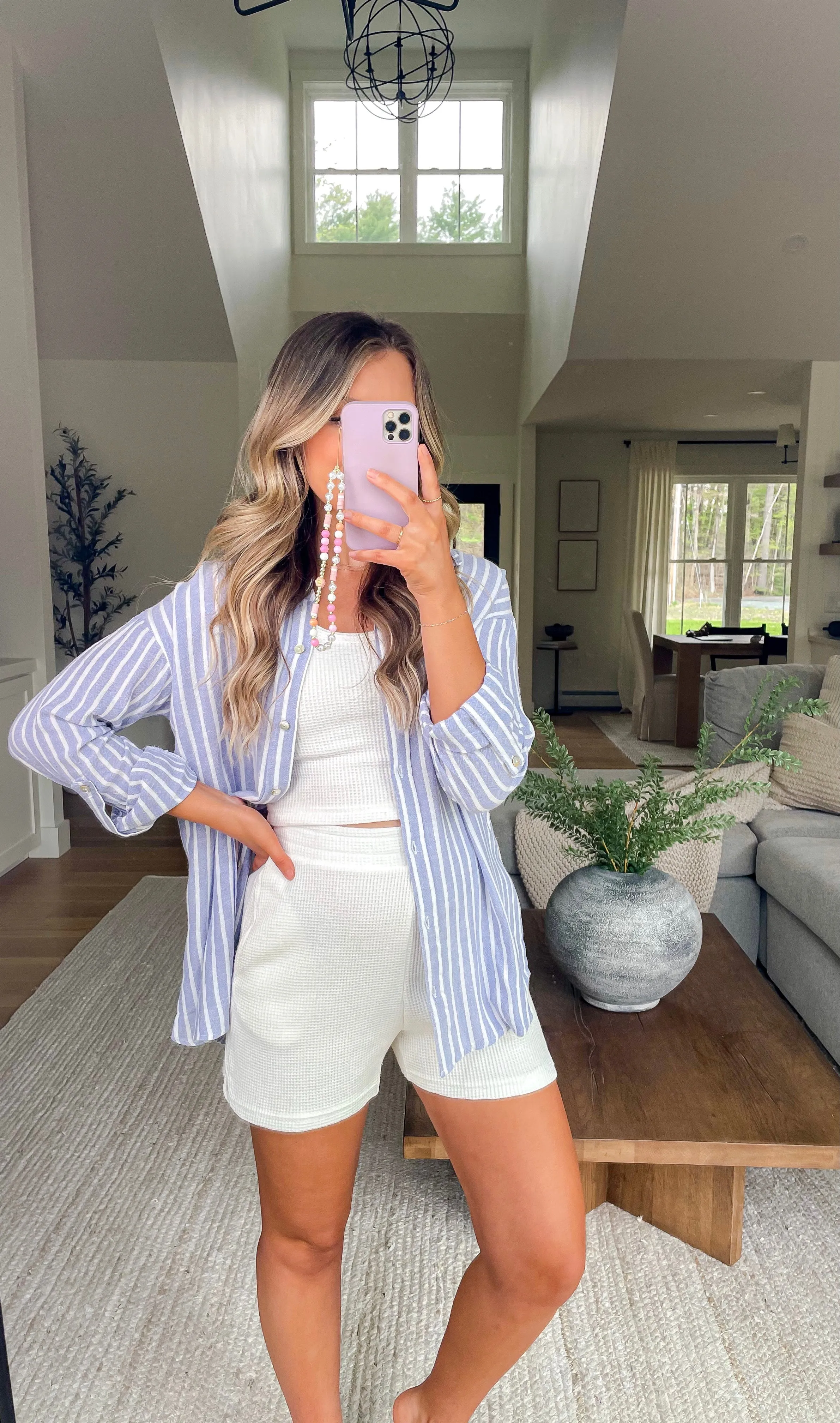 Sunday Morning Striped Button Up