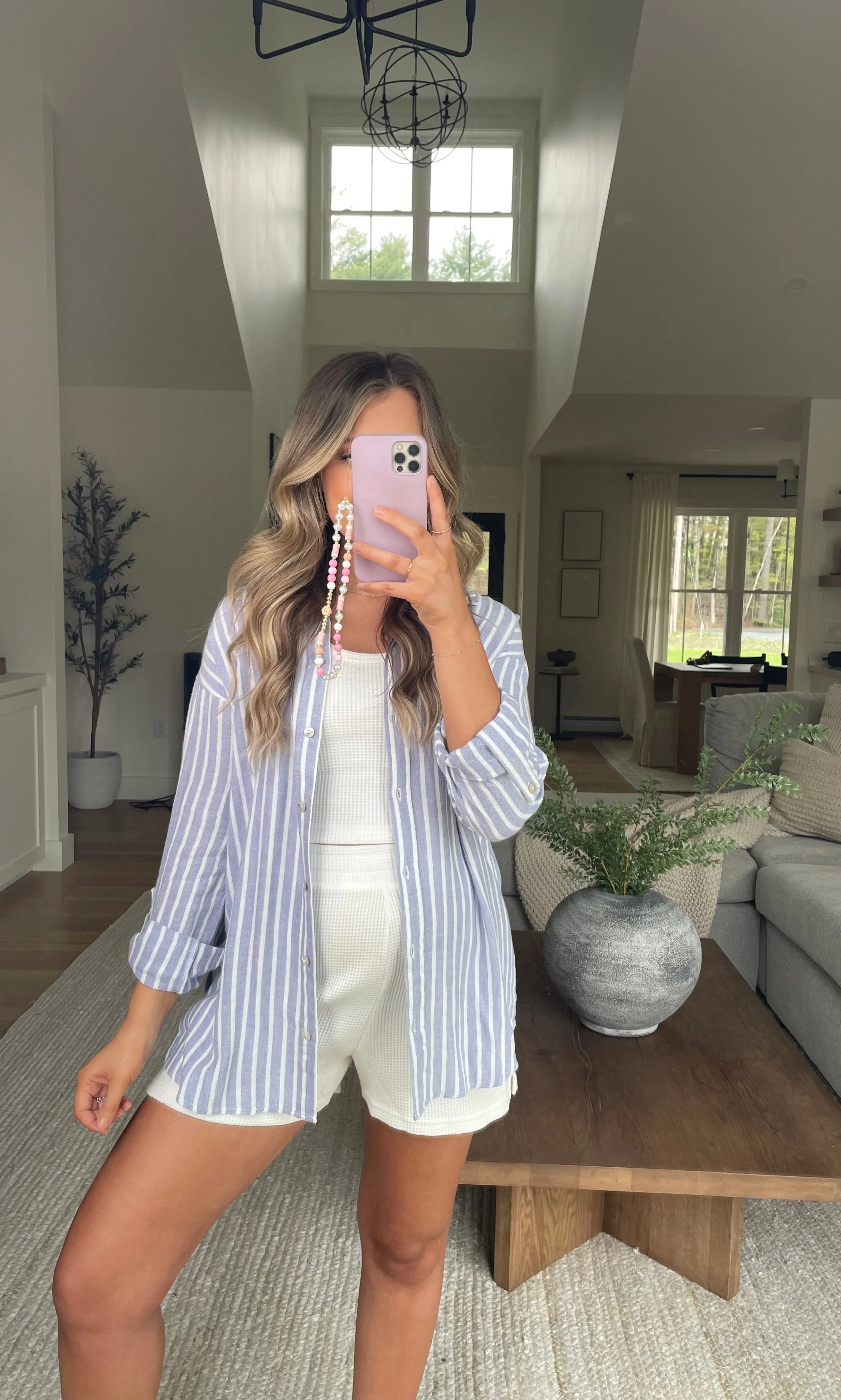 Sunday Morning Striped Button Up