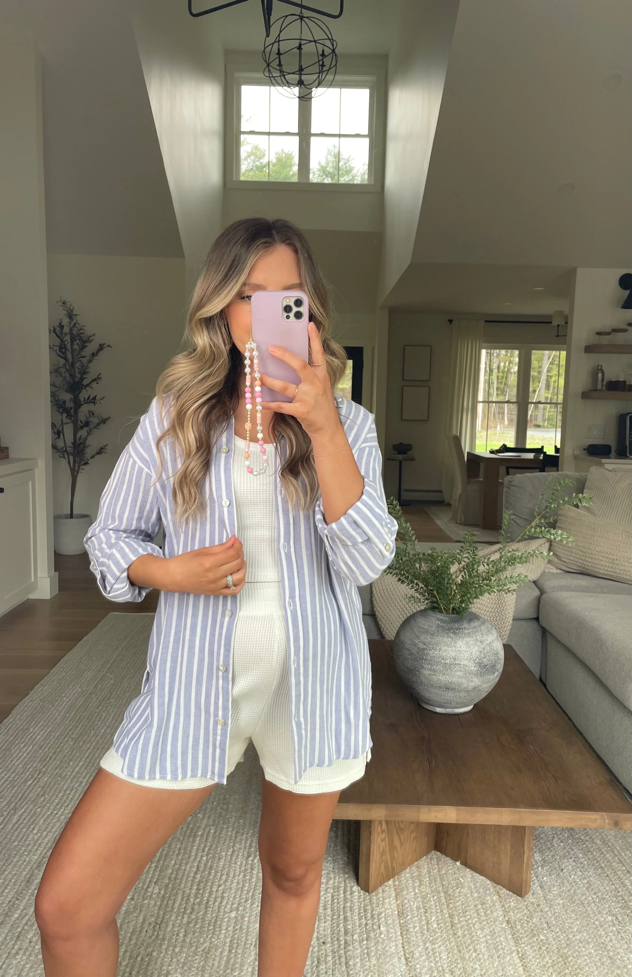 Sunday Morning Striped Button Up