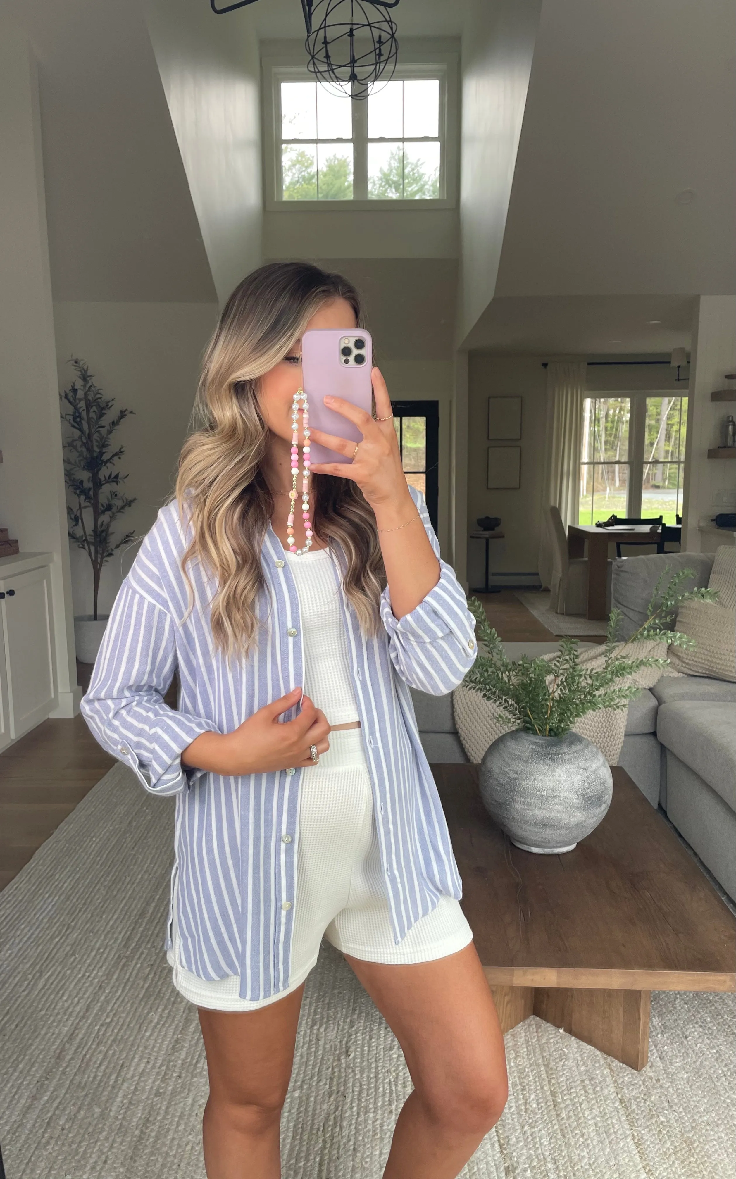 Sunday Morning Striped Button Up