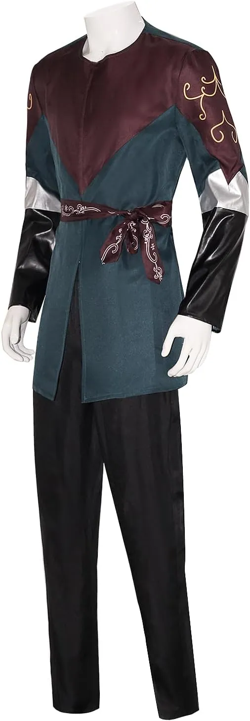 Thranduil Costume Mens The Elf King Halloween Cosplay Outfit Medieval Warrior Cloak Full Set Suit for Adult