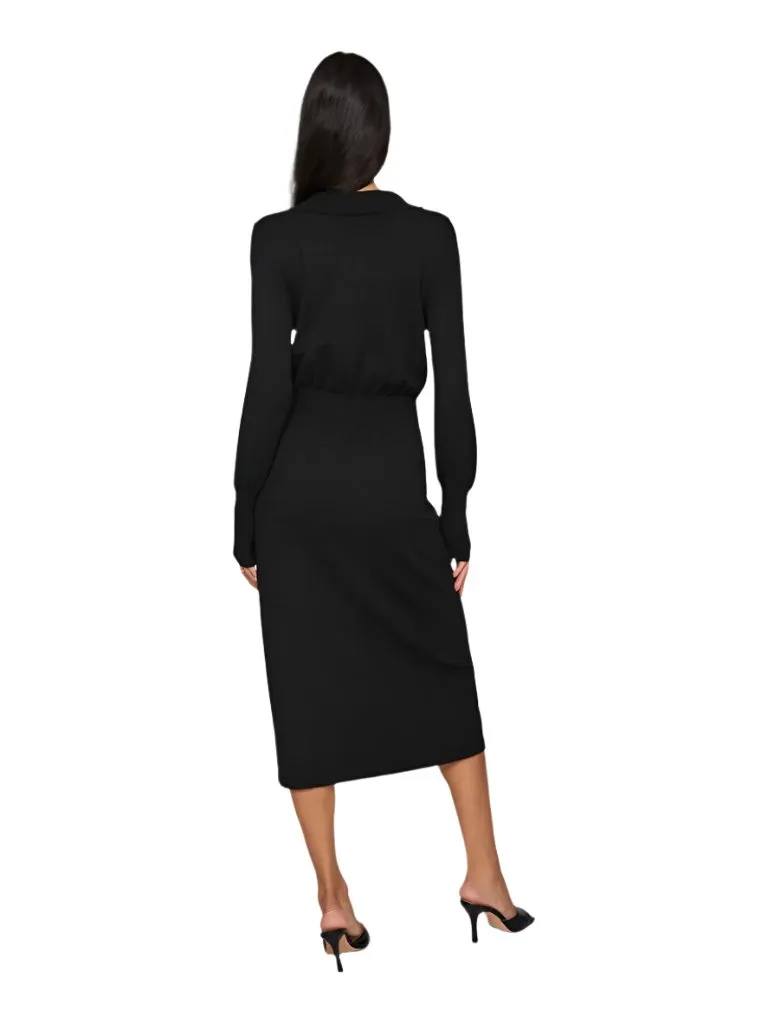 Vila Womens Comfy L/S Knit Dress Black