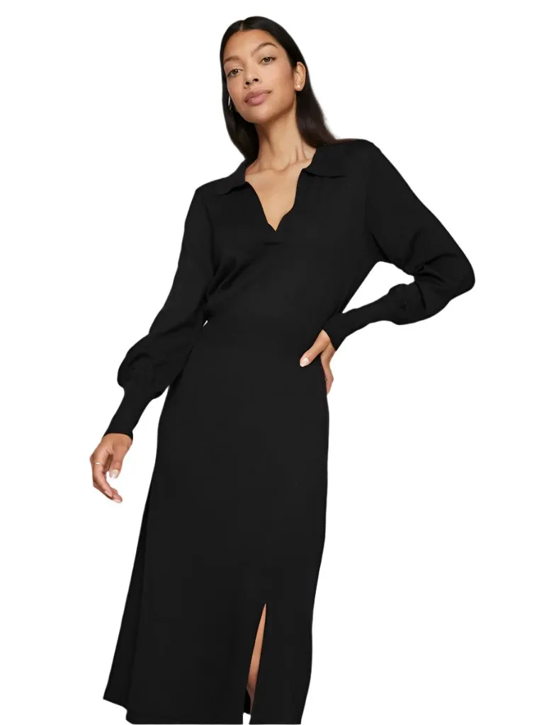 Vila Womens Comfy L/S Knit Dress Black
