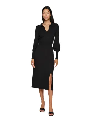 Vila Womens Comfy L/S Knit Dress Black