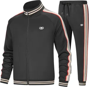 W JIANWANG Track Suits for Men Set Jogging Tracksuit Mens Sweatsuits Workout Running Sports Jogger Sweat Suits Outfits W JIANWANG Track Suits for Men Set Jogging Tracksuit Mens Sweatsuits Workout Running Sports Jogger Sweat Suits Outfits