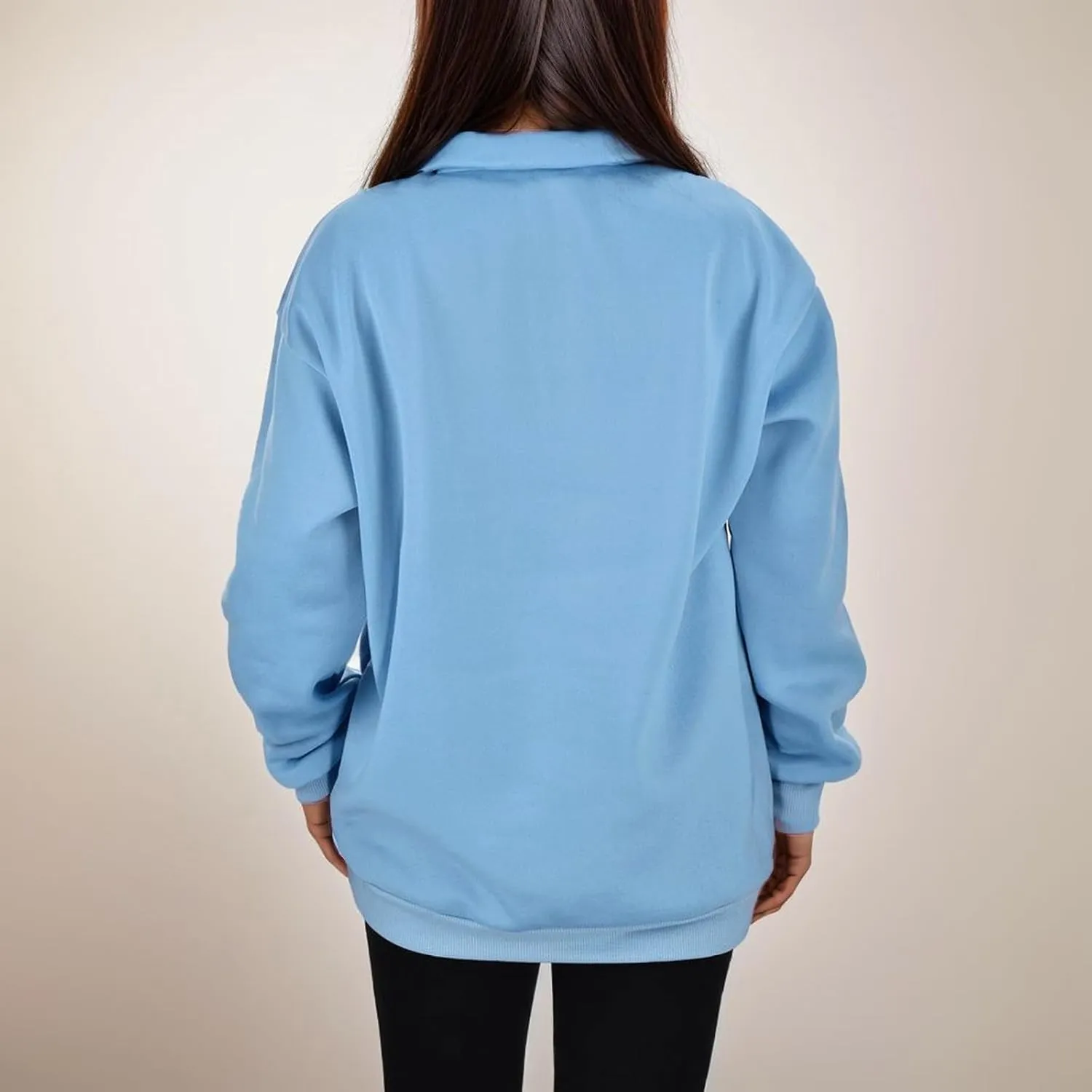 Womens Oversized Sweatshirts Half Zip Pullover Long Sleeve Fall Tops Fashion 2023 Y2k Quarter Zipper Shirt Blouse
