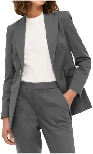Women's Slim Fit Blazer Suits Two Piece Solid Work Pant Suit Business Office Lady Suits Sets