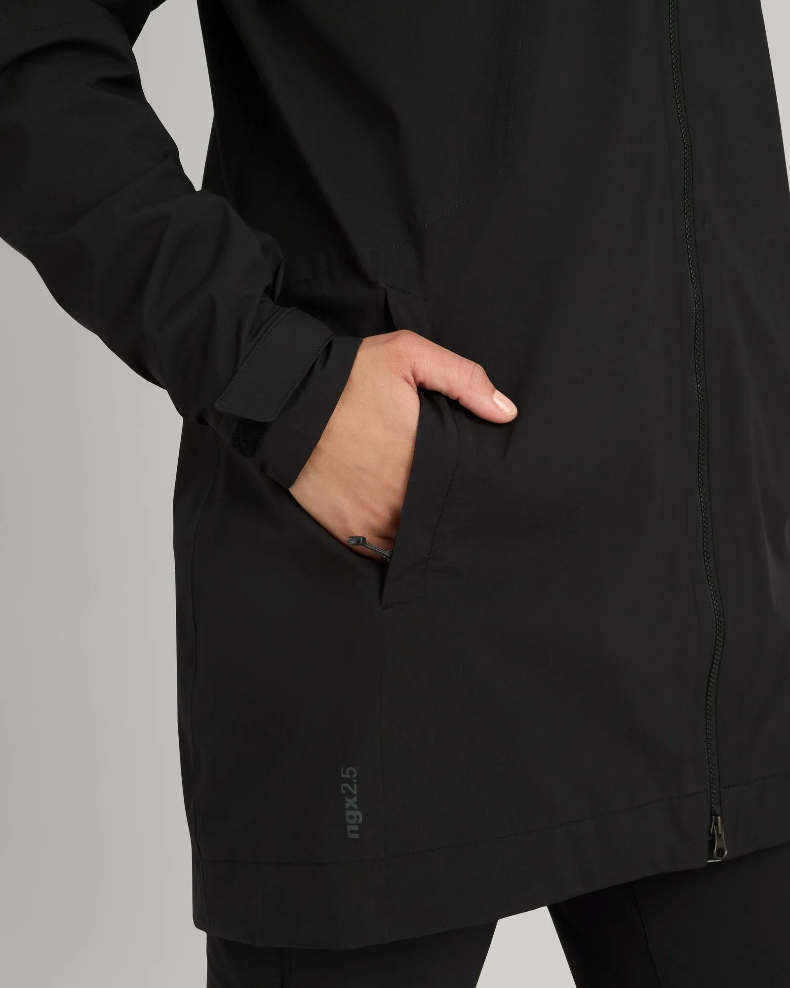 Women's Trailhead Stretch 2.5-layer Rain Parka - Black Stingray