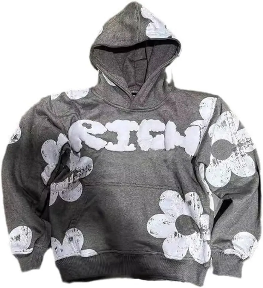 Y2k Hoodie Men Women Graphic Grunge Aesthetic Hoodies Vintage Hooded Oversized Pullover Sweatshirt Jacket Hip Hop